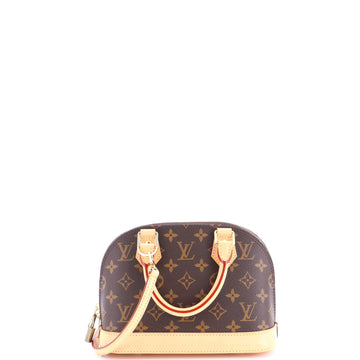 Louis Vuitton Alma Handbag Canvas Bb