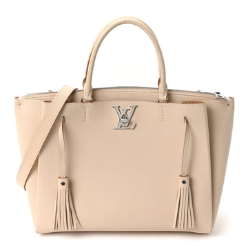 Louis Vuitton Calfskin Lockmeto Cream