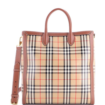 Burberry Convertible Tote Vintage Check