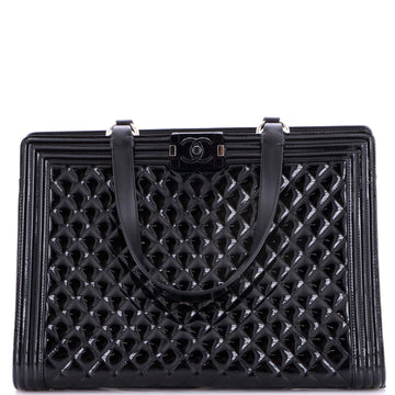 Chanel Boy Shopping Tote Quilted
