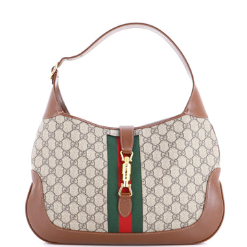 Gucci Jackie Hobo Gg Coated Canvas
