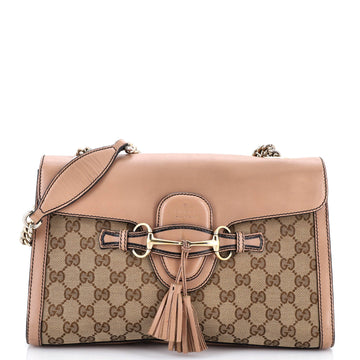 Gucci Emily Chain Flap Shoulder Bag Gg