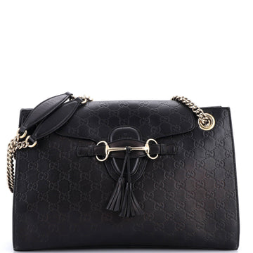 Emily Chain Flap Shoulder Bag Guccissima