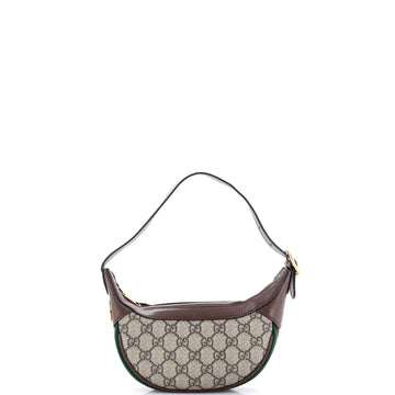 Gucci Ophidia Half Moon Bag Gg Coated