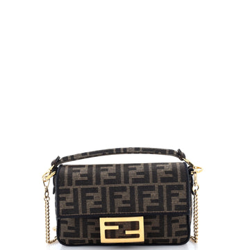 Fendi Baguette Nm Bag Zucca Canvas Mini
