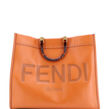 Fendi Sunshine Shopper Tote Leather