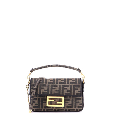Fendi Baguette Nm Bag Zucca Canvas Mini