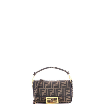 Fendi Baguette Nm Bag Zucca Canvas Mini