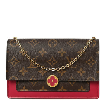 Louis Vuitton Flore Chain Wallet Fuchsia