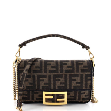 Fendi Baguette Nm Bag Zucca Canvas Mini