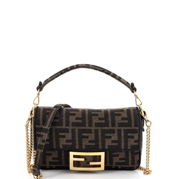 Fendi Baguette Nm Bag Zucca Canvas Mini