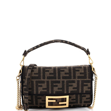 Fendi Baguette Nm Bag Zucca Canvas Mini