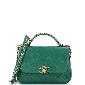 Chanel Chain Infinity Top Handle Bag