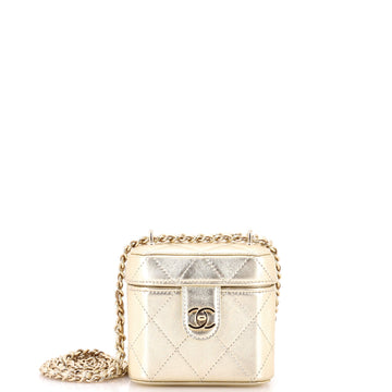 Chanel Cc Turnlock Box Vanity Case With