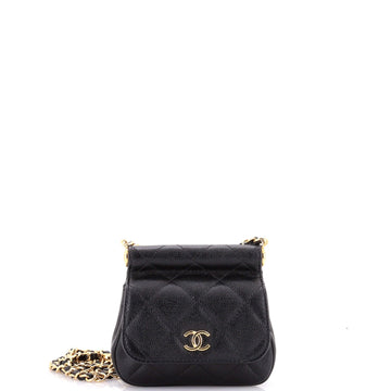 Chanel Bar Clutch On Chain Quilted