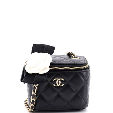 Chanel Camellia Bow Vanity Case With