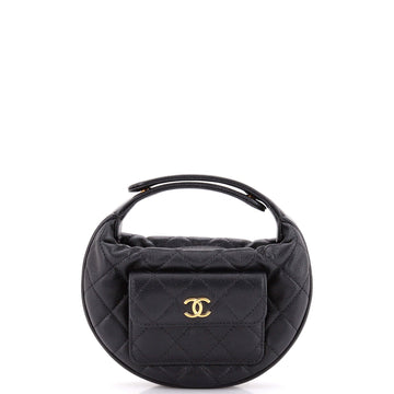Chanel Polly Pocket Pouch Hobo Quilted