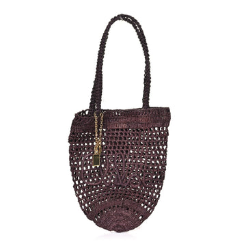 Chloe Raffia Small Summer Banana Tote