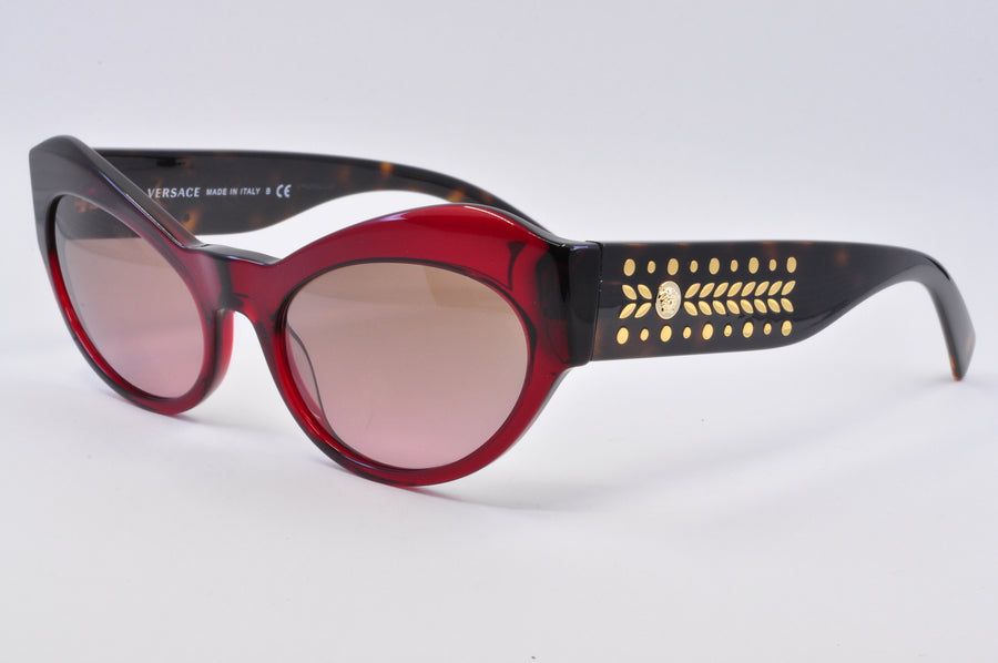 Versace Sunglasses Ve Transparent Red