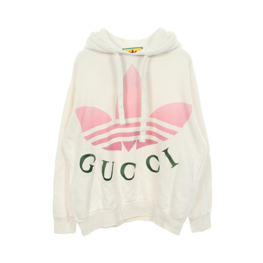 Gucci Adidas Logo Print Hoodie Top