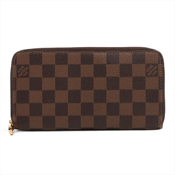 Louis Vuitton Damier Zippy Wallet Brown