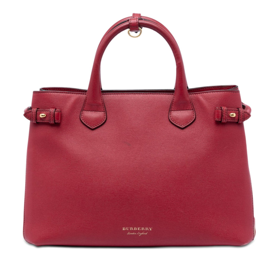 Burberry Medium Leather And House Check