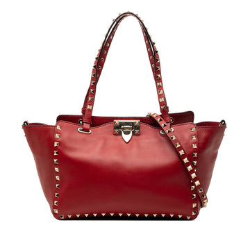 Valentino Small Leather Rockstud Trapeze