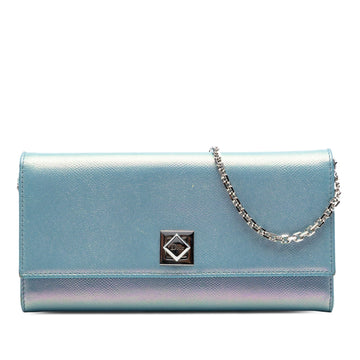Dior Iridescent Calfskin Turn Me Wallet