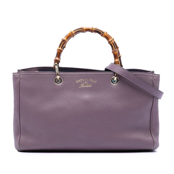 Gucci Medium Calfskin Bamboo Shopper