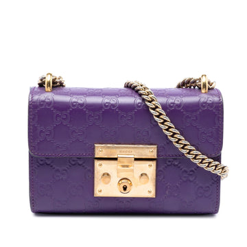 Gucci Small Ssima Padlock Crossbody Pre-