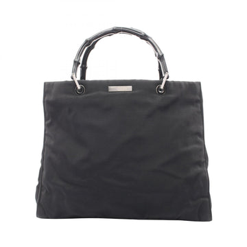 Gucci Bamboo Hand Tote Bag Nylon Black