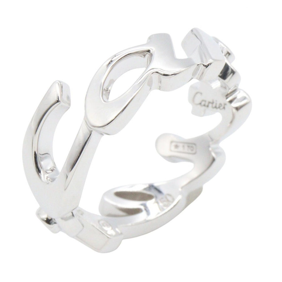 Cartier Signature Ring 18Kwg White Gold