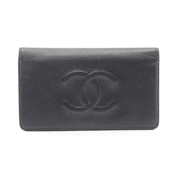 Chanel Coco Mark Long Wallet Bifold