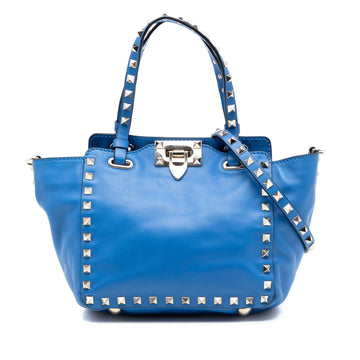 Valentino Mini Leather Rockstud Trapeze
