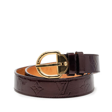 Louis Vuitton Vernis Belt Pre-Loved Plum