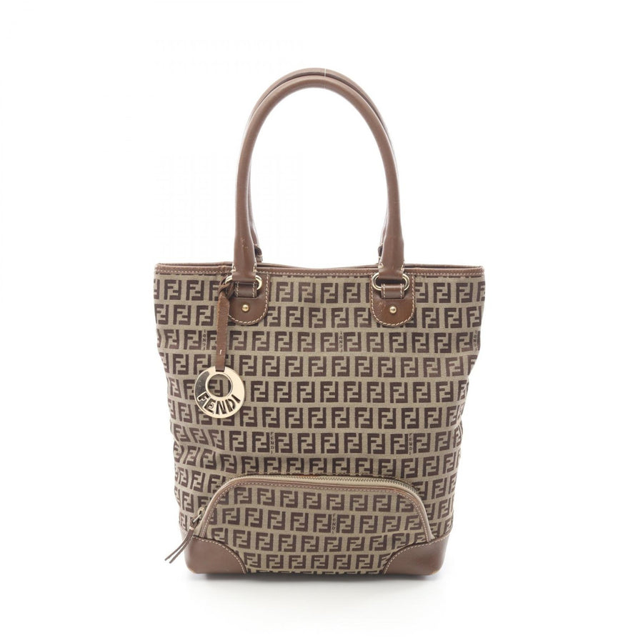 Fendi Zucchino Tote Handbag Canvas