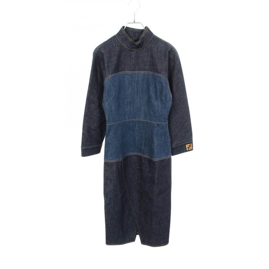 Fendi Stand Collar Long Sleeves Denim