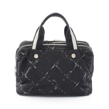 Chanel Travel Line Handbag Nylon Black