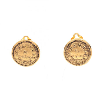 Chanel Circle Logo Earring Gold Plated