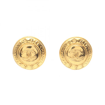 Chanel Coco Mark Round Earring Gold