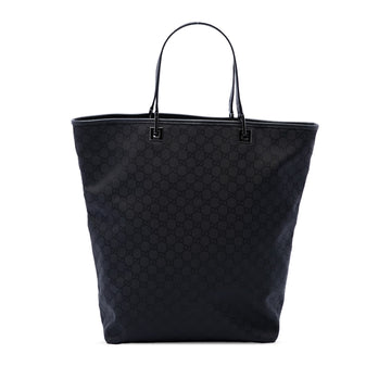 Gucci Gg Canvas Tote Pre-Loved Black