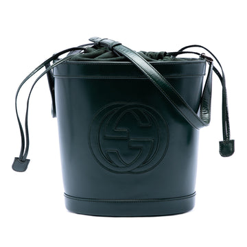 Gucci Calfskin Interlocking G Bucket Bag