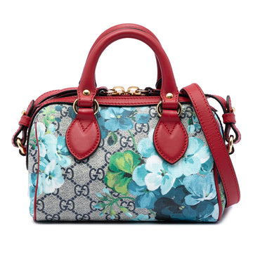 Gucci Mini Gg Supreme Blooms Boston Bag