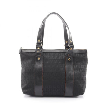 Fendi Zucchino Tote Bag Canvas Leather