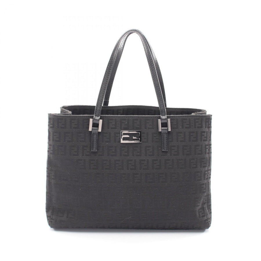 Fendi Zucchino Tote Bag Canvas Leather