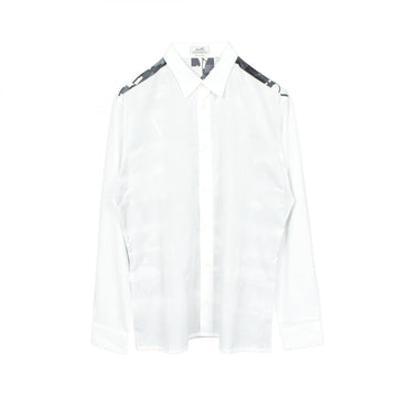 Hermes Sellier Button Back Print Long