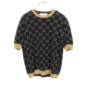 Gucci Gg Cotton Lame Short Sleeve