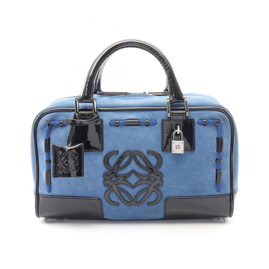 Loewe Americana 28 Handbag Suede Patent