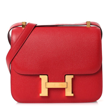 Hermes Epsom Constance 24 Rouge Casaque