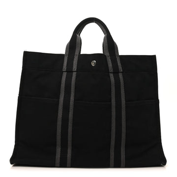 Hermes Canvas Fourre Tout Mm Black
